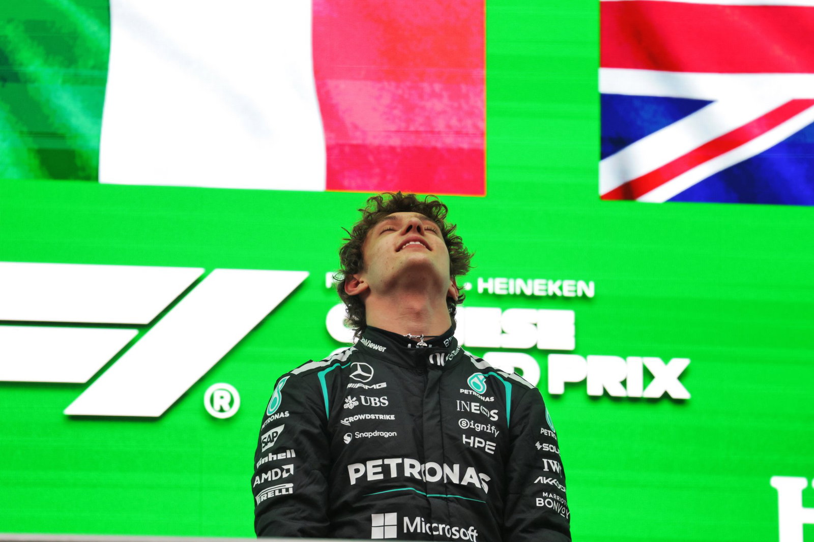 Antonelli became the first Italian since Fisichella in 2006 to win a Grand Prix