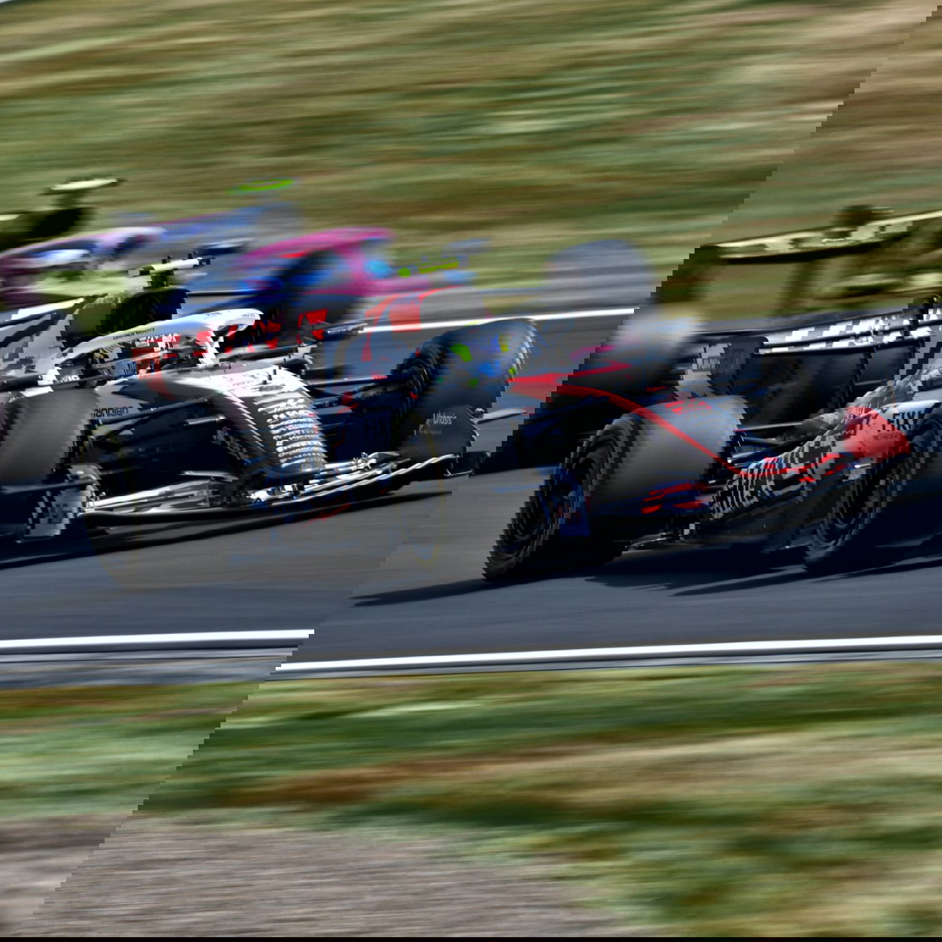 Bearman escaped serious injury in the huge smash 