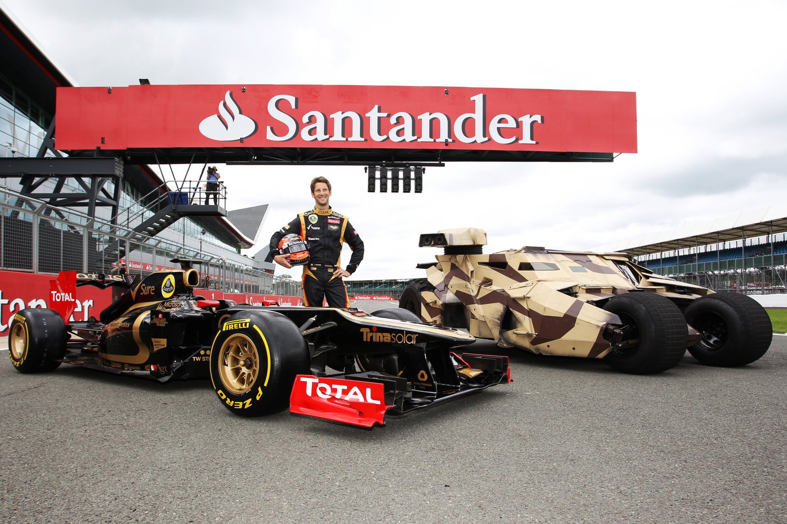 Lotus teamed up with Batman at Silverstone in 2012