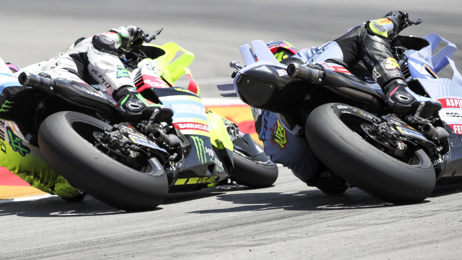 Franco Morbidelli, Fermin Aldeguer, 2025 Aragon MotoGP.