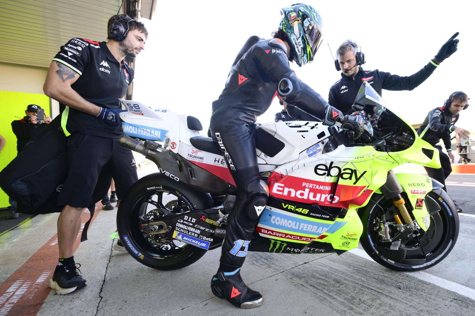 Celestino Vietti, VR46 Ducati, 2025 Valencia test