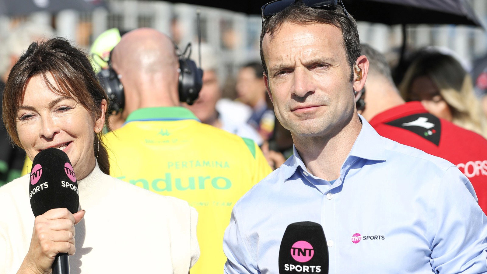  Suzi Perry, Sylvain Guintoli, Brazilian MotoGP Sprint, 21 March 2026