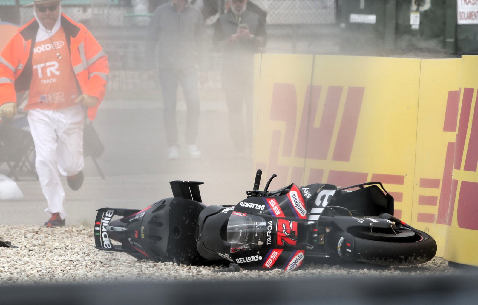 Marco Bezzecchi's Aprilia, 2026 US MotoGP Sprint.