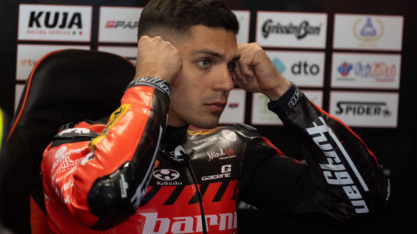 Yari Montella, 2026 Dutch WorldSBK, pit box. Credit: Gold and Goose.