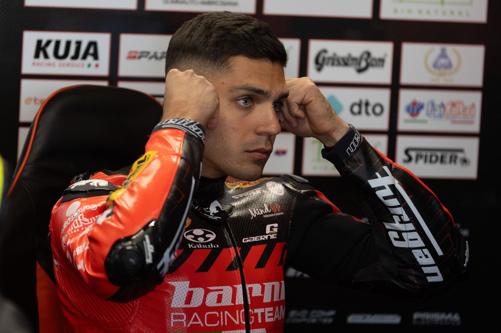 Yari Montella, 2026 Dutch WorldSBK, pit box. Credit: Gold and Goose.