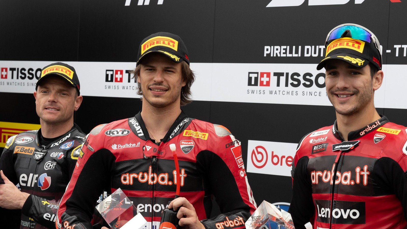 Nicolo Bulega, Iker Lecuona, Sam Lowes, 2026 Dutch WorldSBK round at Assen.