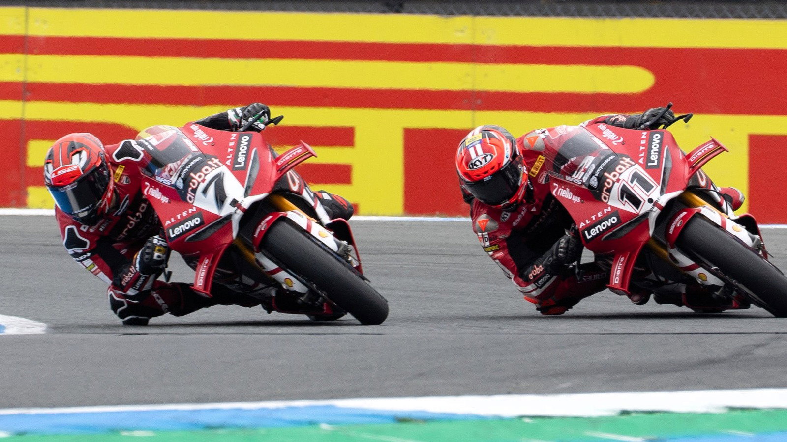 Iker Lecuona, Nicolo Bulega 2026 Dutch WorldSBK race 1 at Assen.