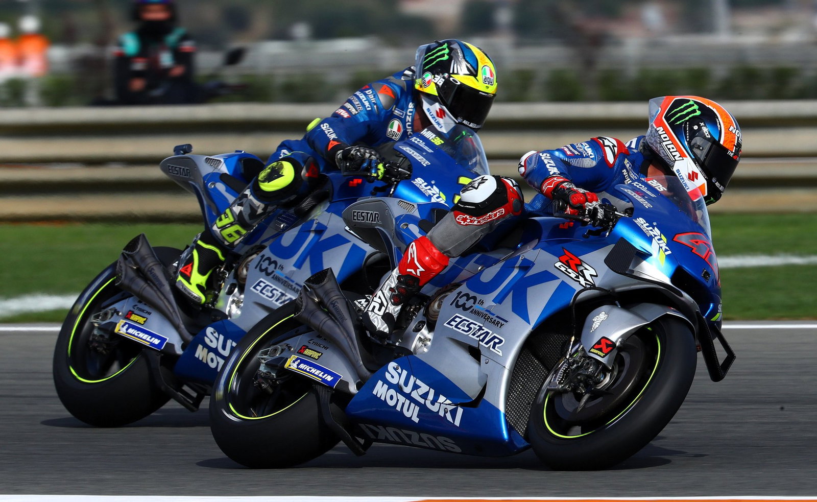 Joan Mir, Alex Rins, Suzuki, Valencia 2020.