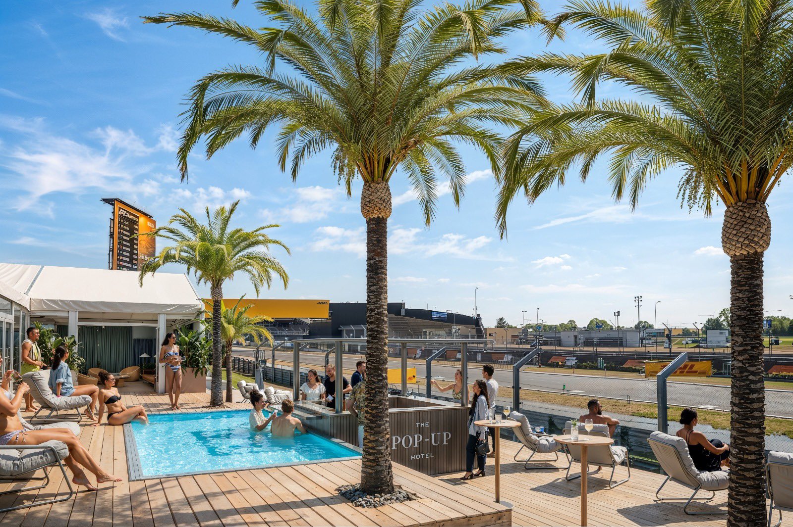 A render of the new trackside swimming pool