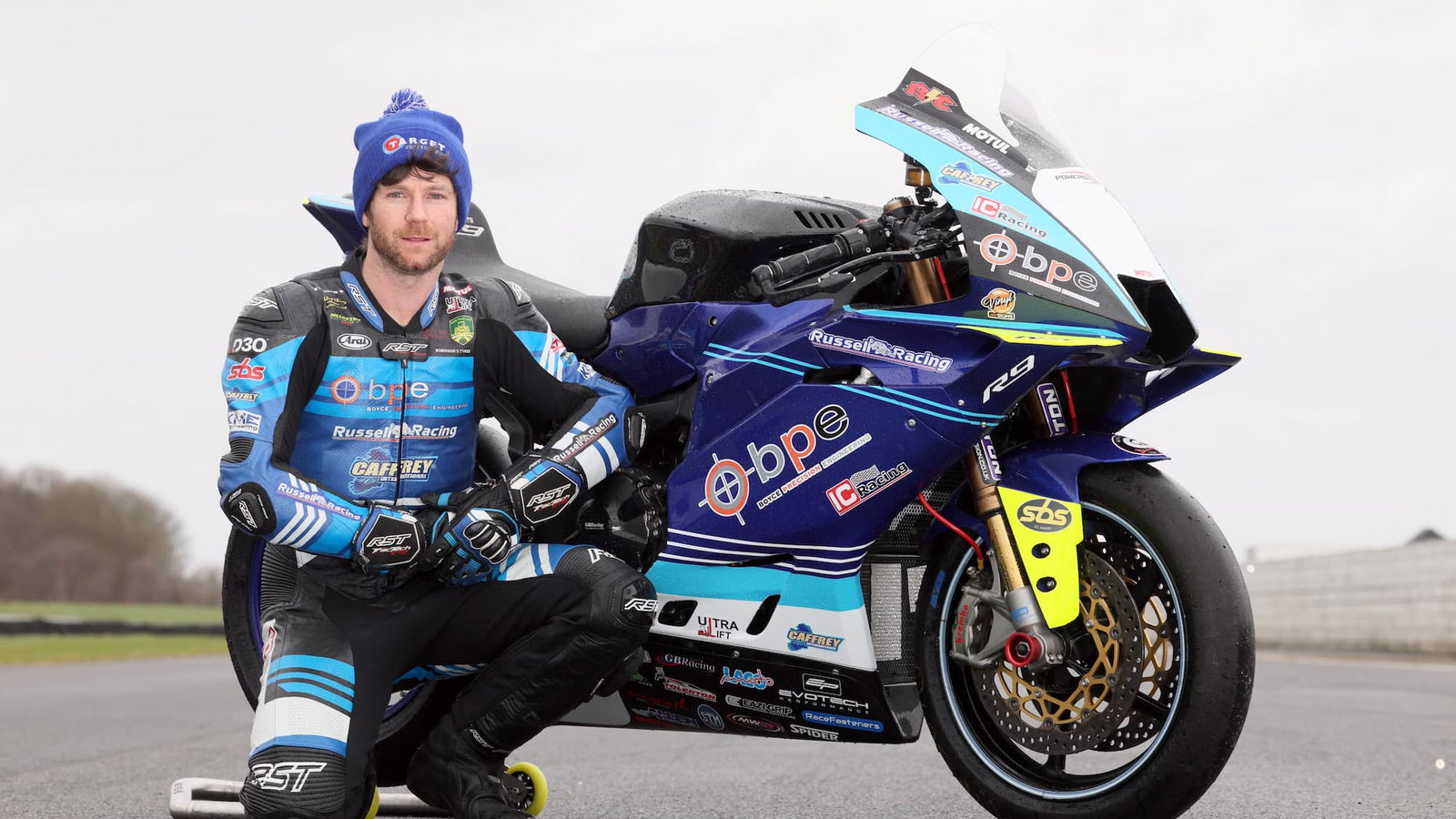 Mike Browne with 2026 Russell Racing Yamaha R9. Credit: Isle of Man TT.