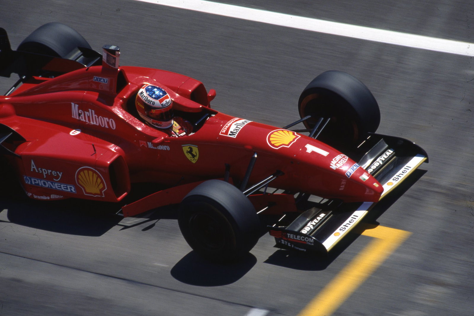 Michael Schumacher for Ferrari in 1996