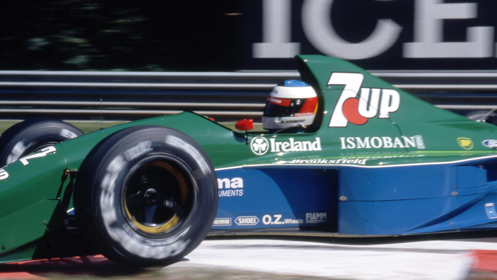 Michael Schumacher in the Jordan 191 at Spa Francorchamps