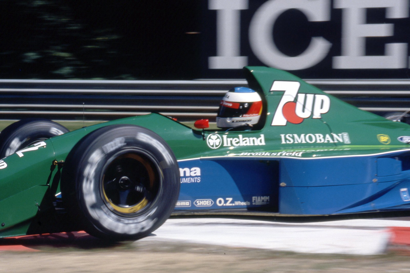Michael Schumacher in the Jordan 191 at Spa Francorchamps