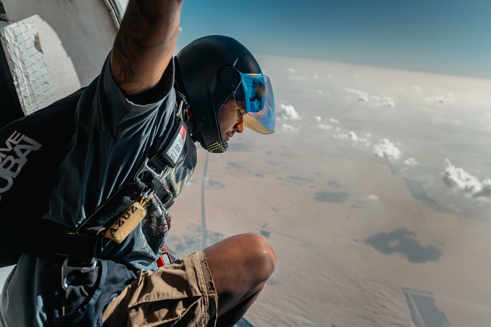Lewis Hamilton shares incredible footage of sky dive during F1 off-season