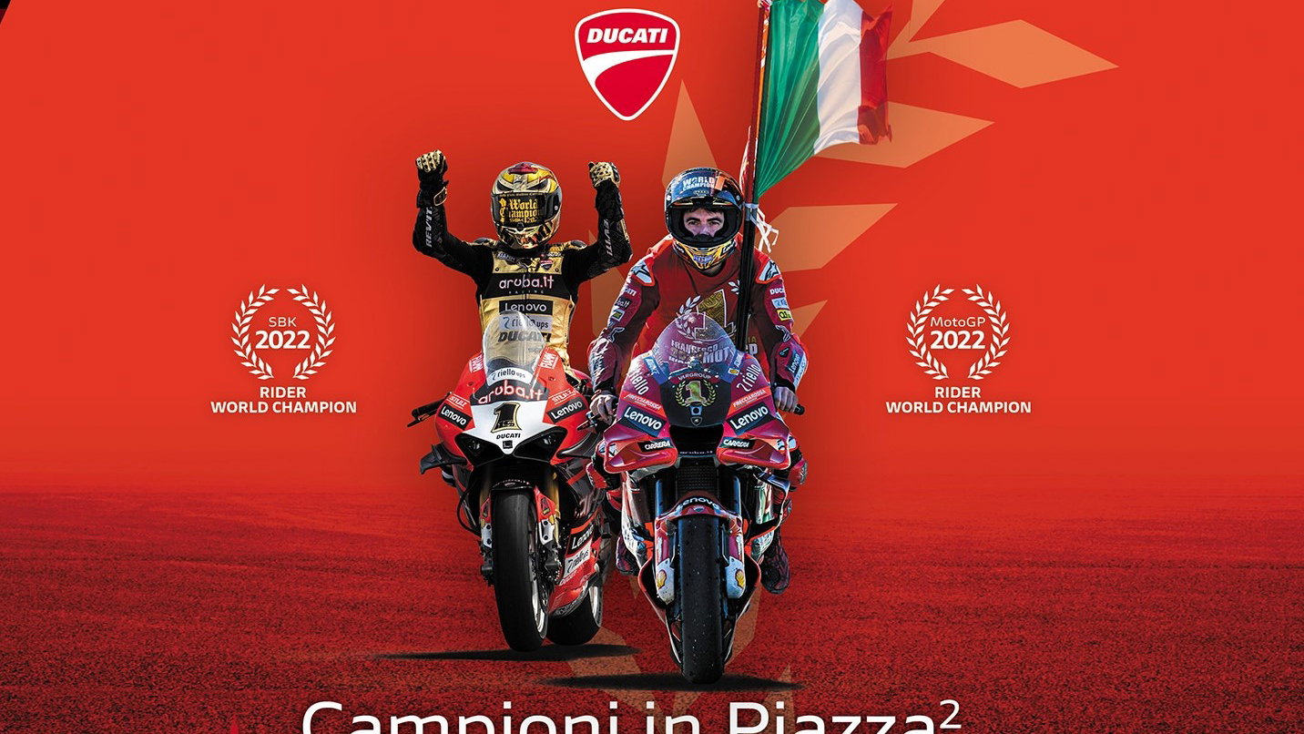 Ducati champion winning party