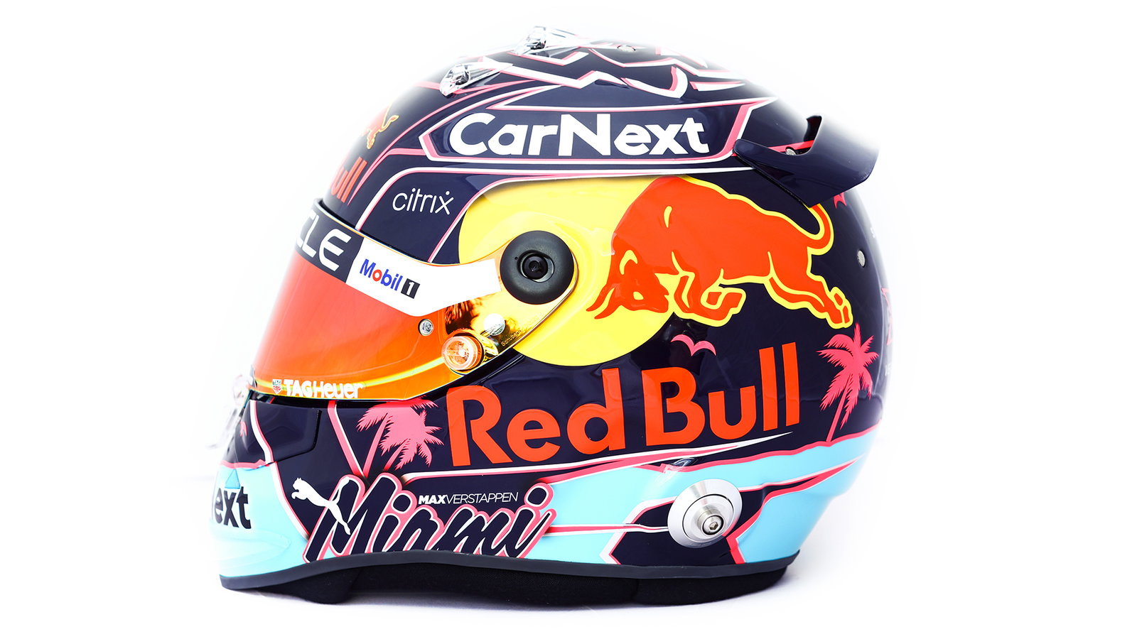 Max Verstappen reveals spectacular F1 helmet for Miami GP