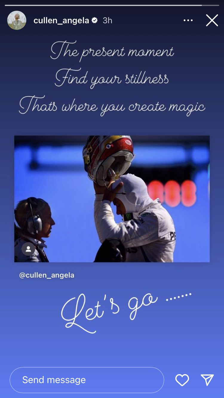 Pesan Angela Cullen kepada Lewis Hamilton untuk F1 Grand Prix Azerbaijan