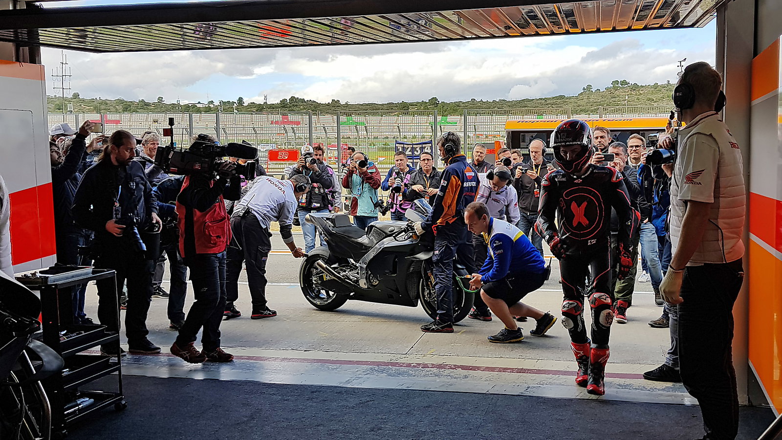 PICS: Behind the scenes at Lorenzo's Honda MotoGP debut