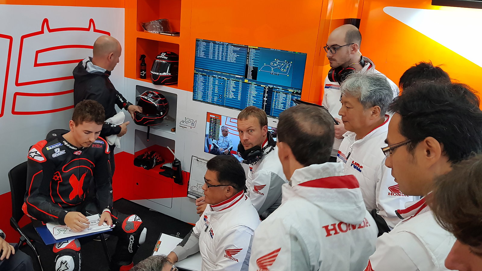 PICS: Behind the scenes at Lorenzo's Honda MotoGP debut