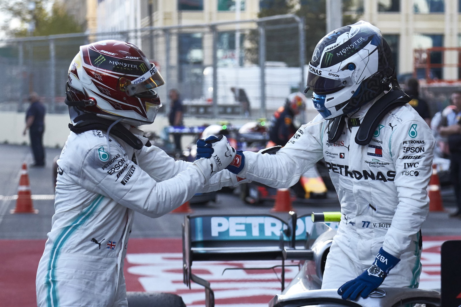 Hamilton sacrificed 'selfish' aggression to keep Ferraris behind