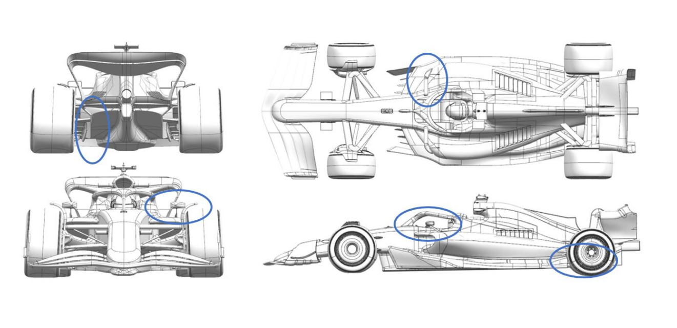 Revealed: Ferrari's new sidepods - Mercedes' and Red Bull's latest upgrades for F1 Spanish Grand Prix