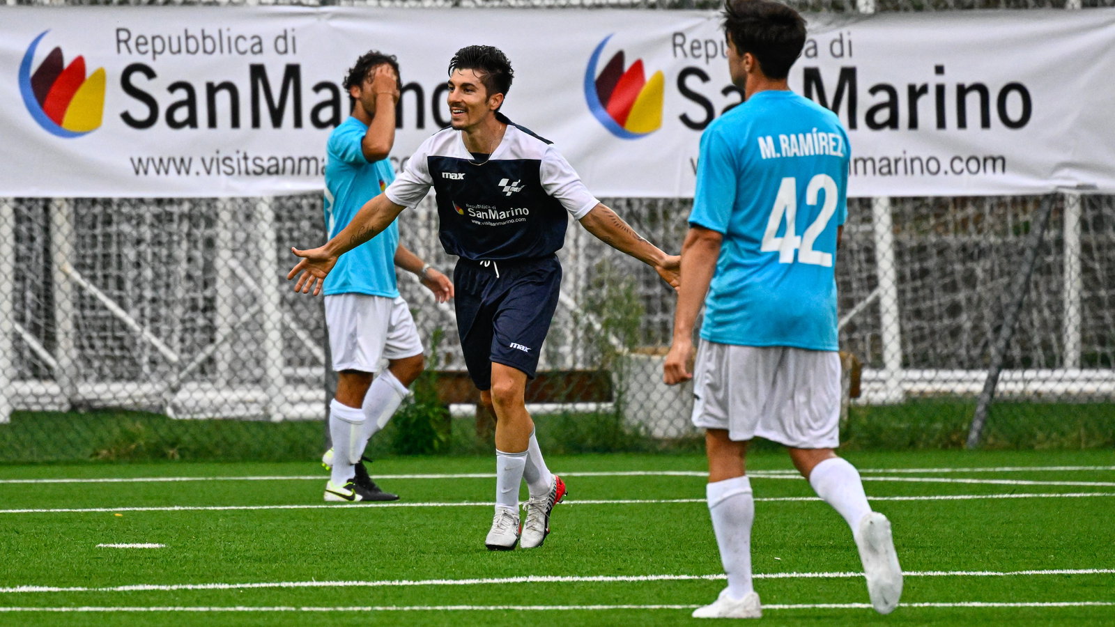 Maverick Vinales football match