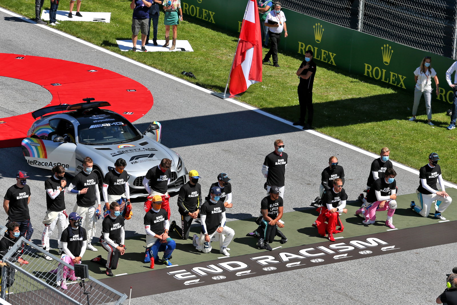 F1 drivers free to choose how to mark pre-race stance during 2021 season