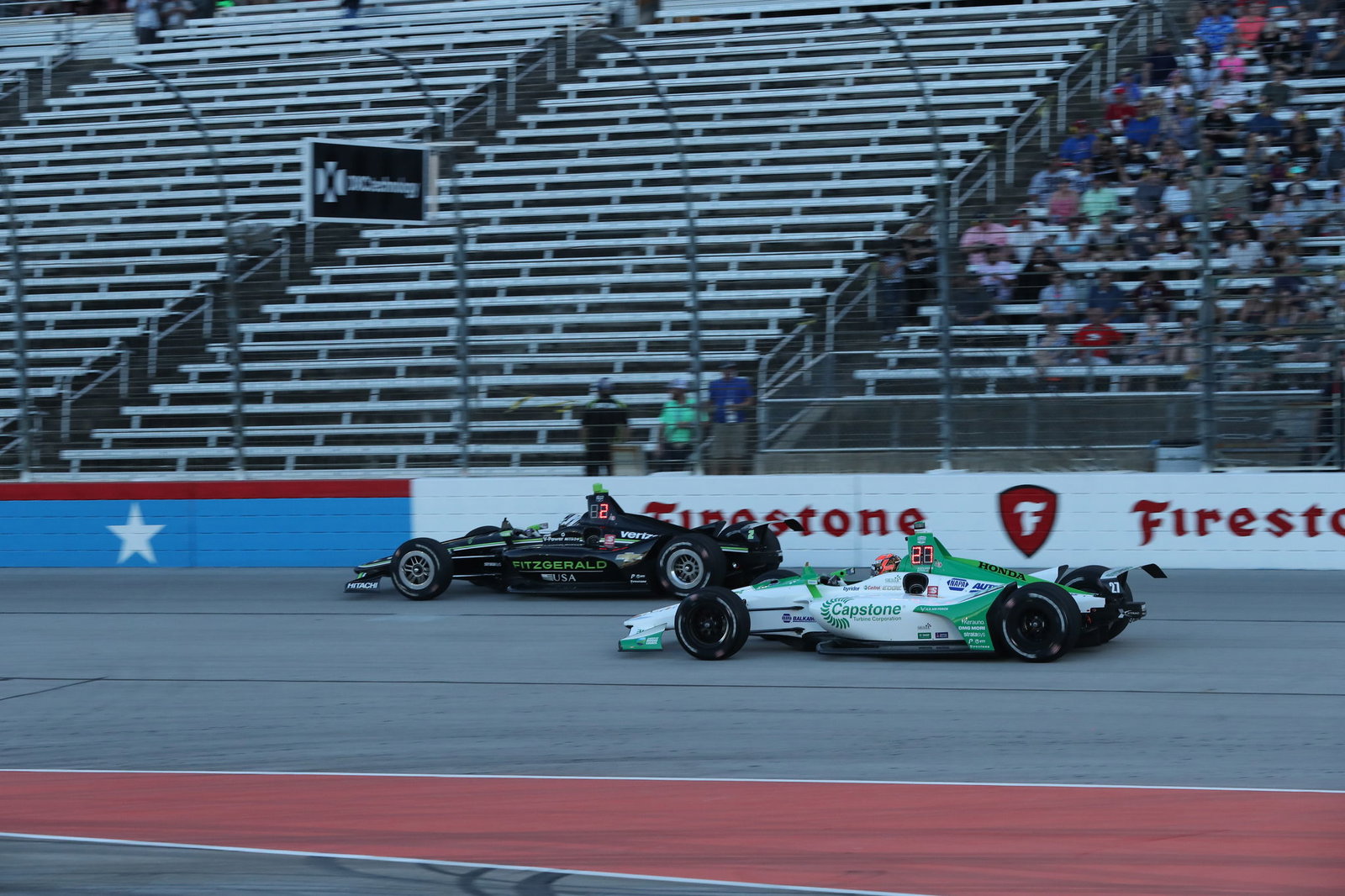Spirited fight by Colton Herta ends 19 laps early at Texas