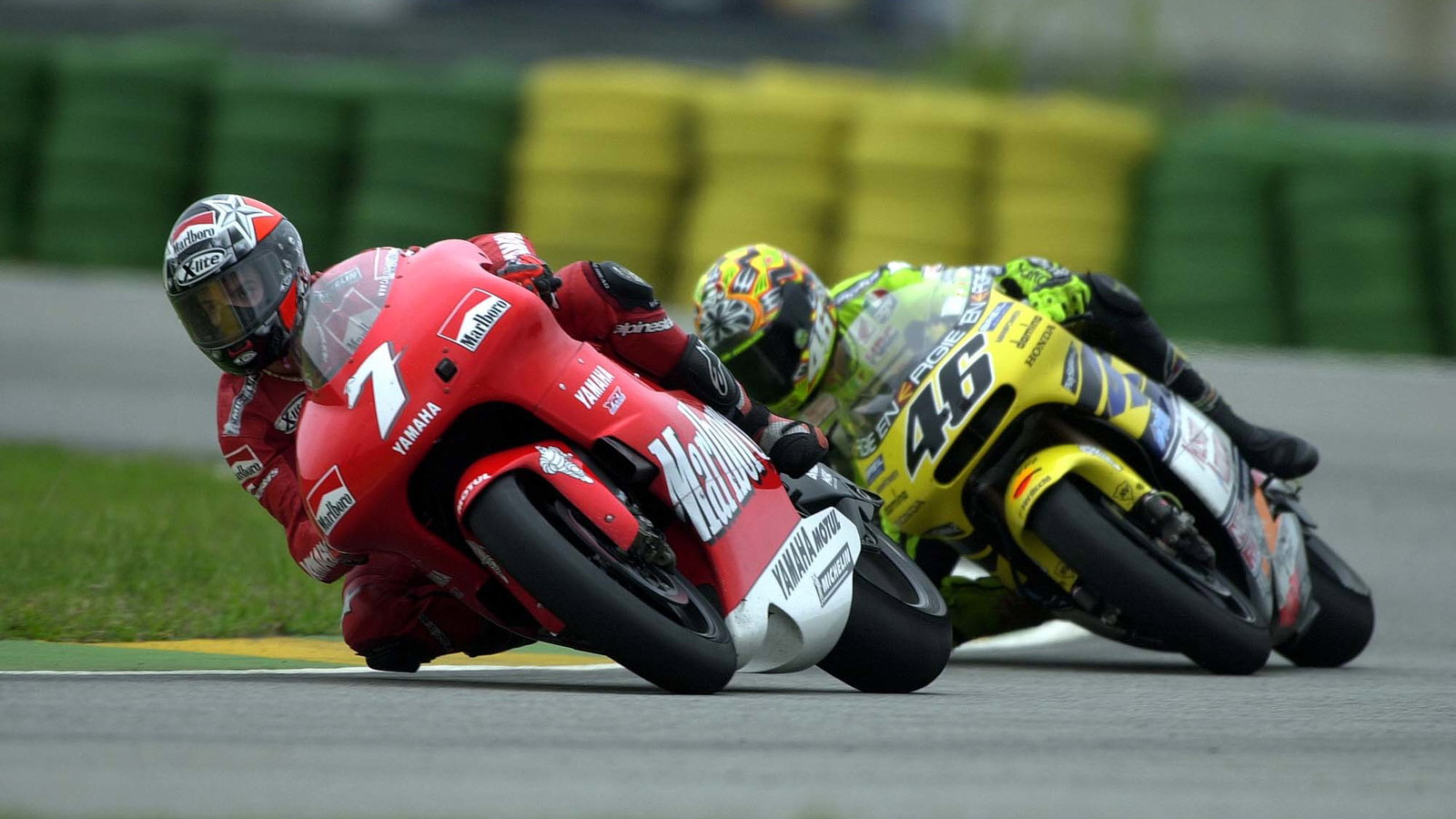 Valentino Rossi, Carlos Checa, 2001 Rio MotoGP, Brazil, MotoGP,