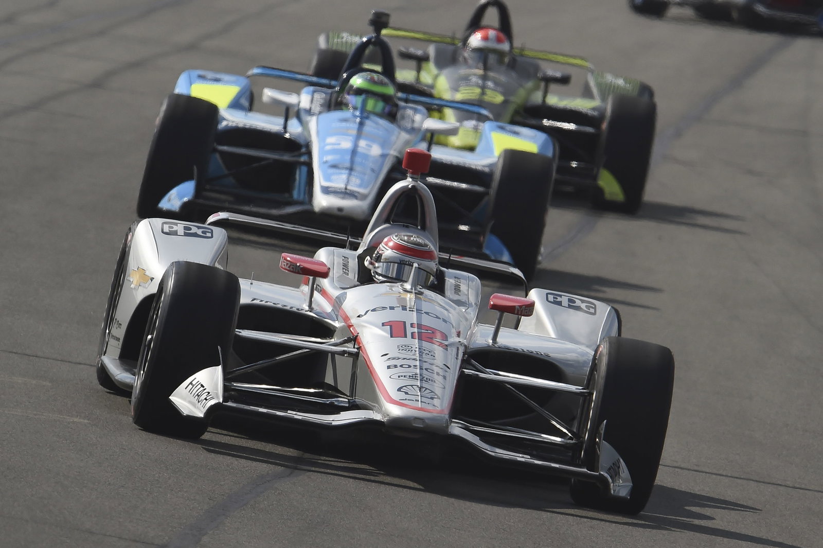 Will Power dengan kekuatan penuh dalam hujan mempersingkat ABC Supply 500 di Pocono