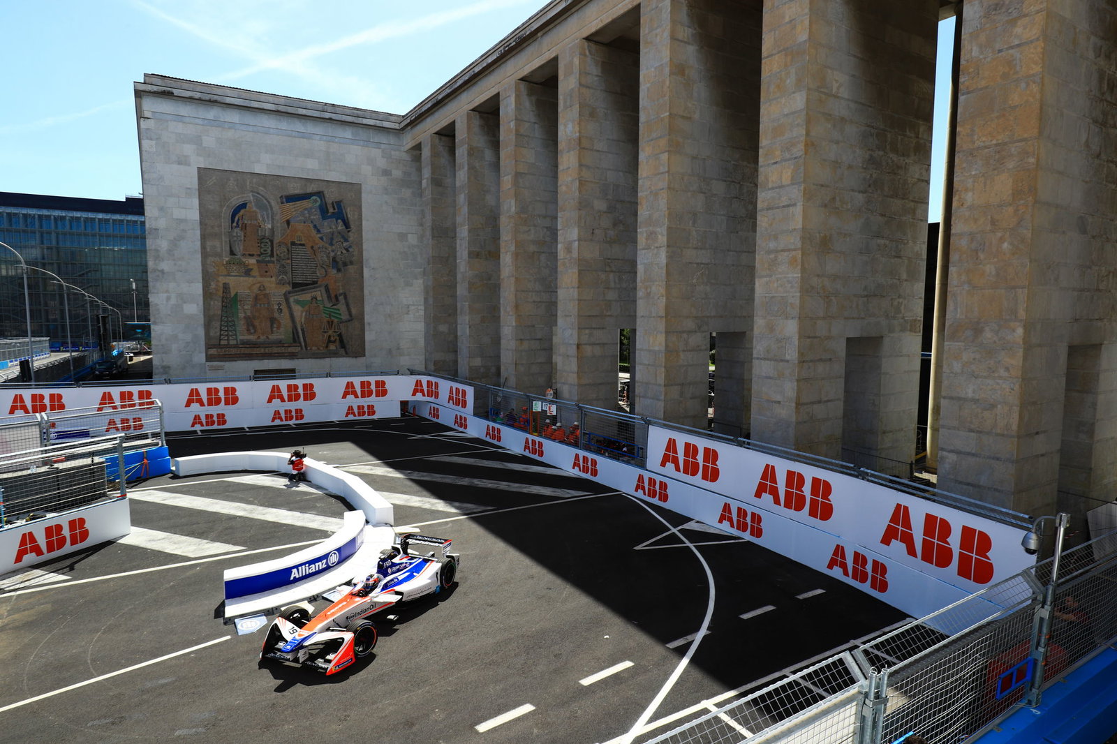 Max Biaggi completes Formula E show run in Rome