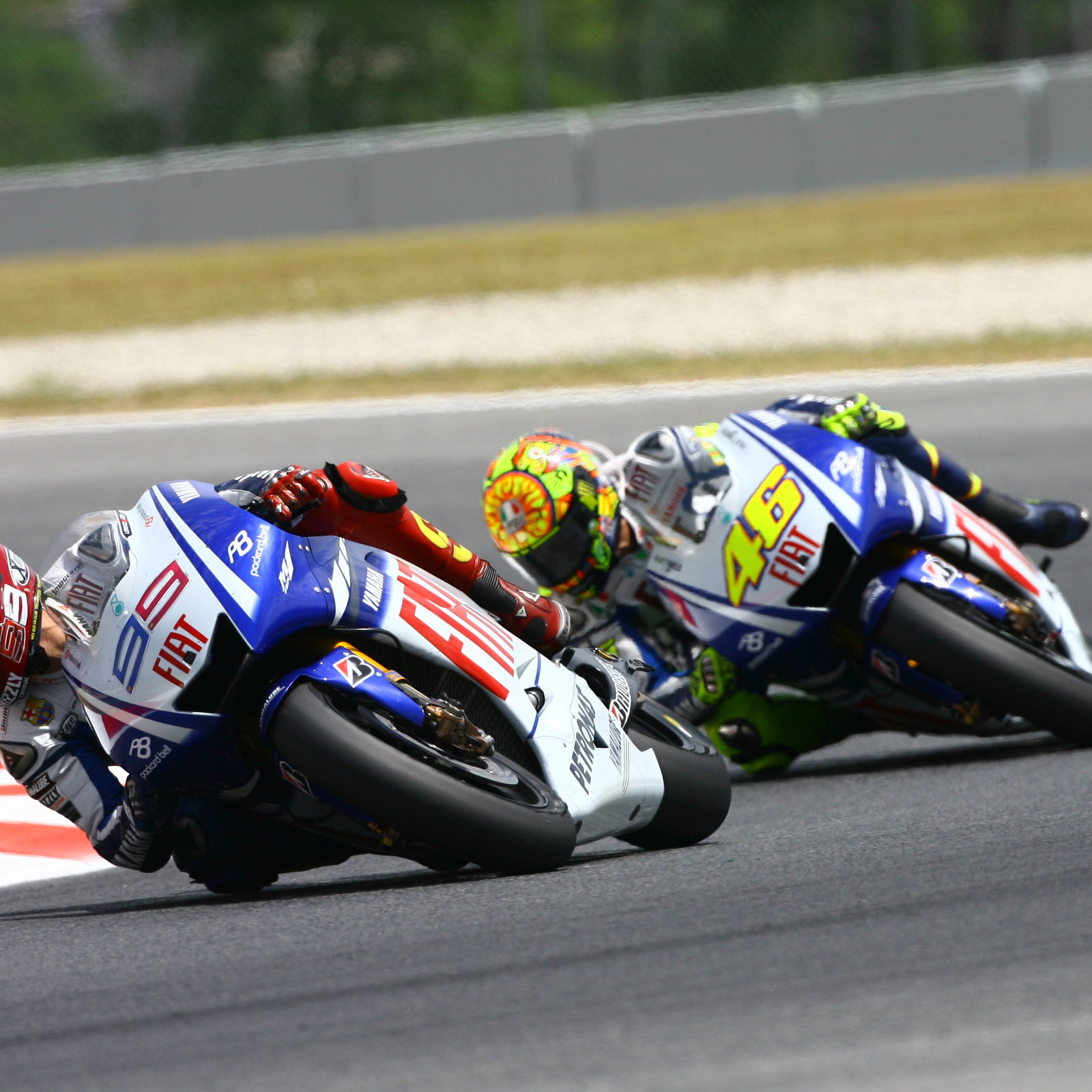 Jorge Lorenzo, Valentino Rossi, Yamaha, Catalunya MotoGP, 2009,