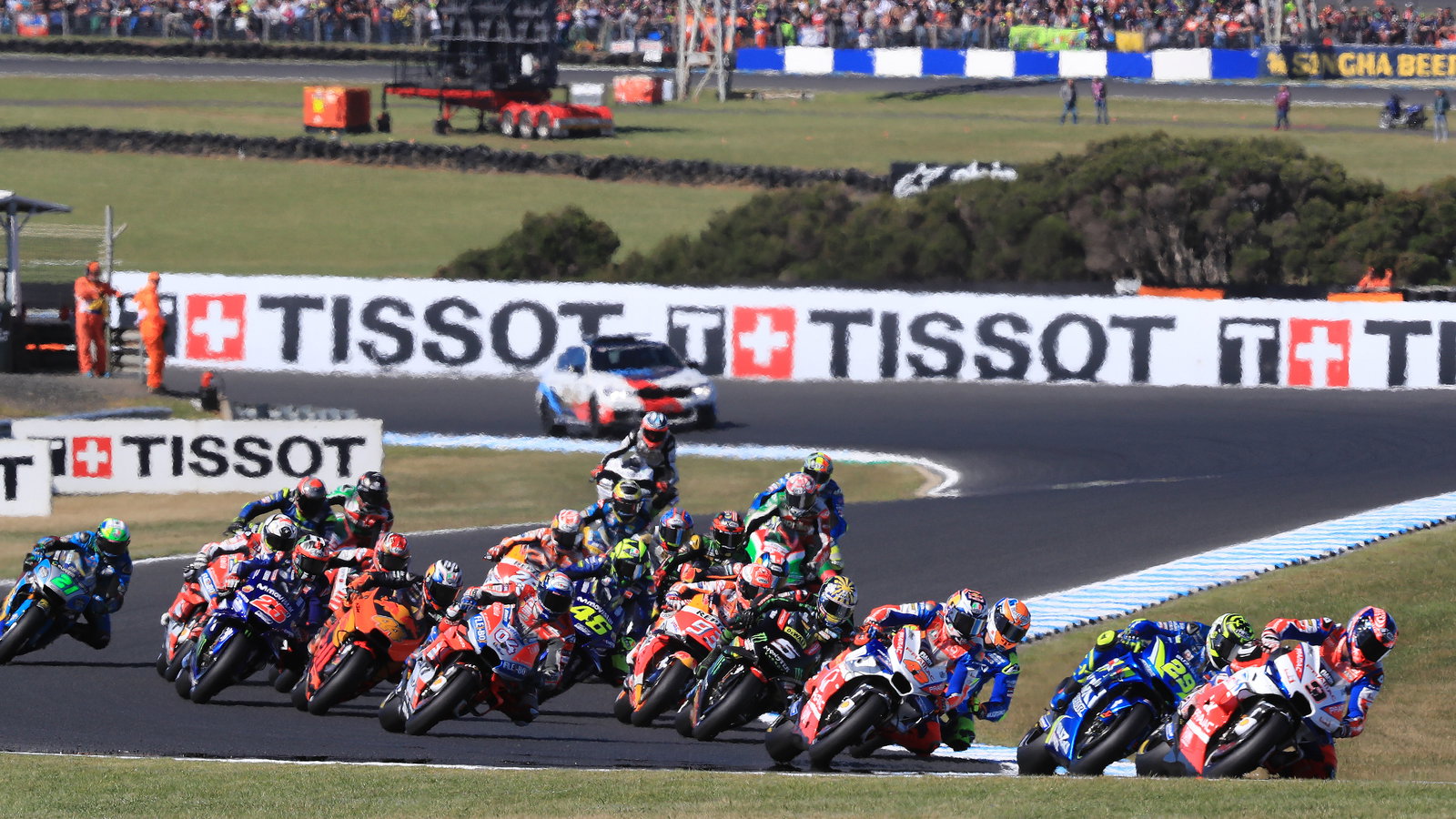 MotoGP, race start, Petrucci, Ducati, Australian MotoGP,