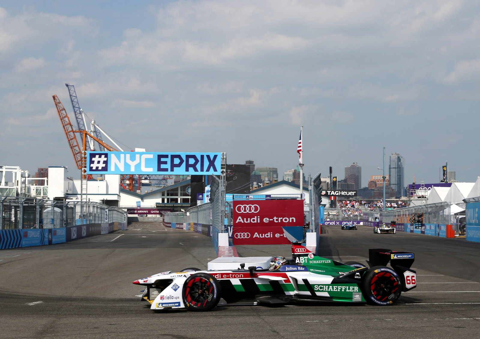 Sebastien Buemi takes pole for New York Formula E season finale