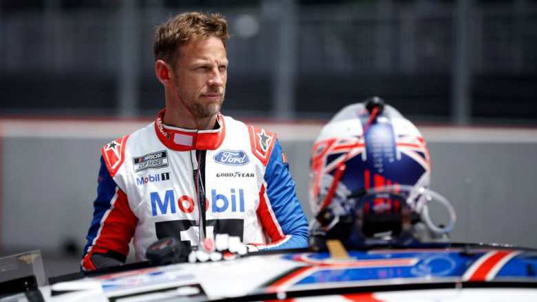 Jenson Button, Stewart Haas Racing Rick Ware Racing at Chicago