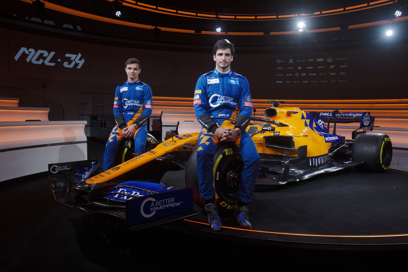 Carlos Sainz, Lando Norris, McLaren, MCL34,