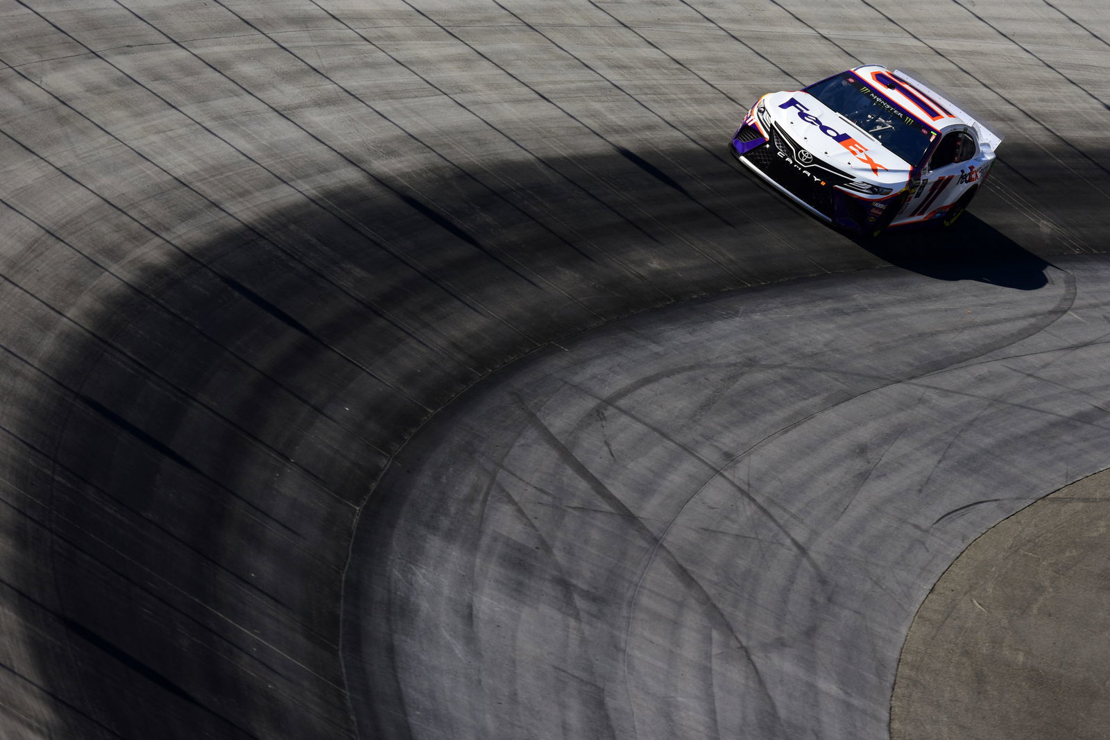 Denny Hamlin pips Kyle Larson to snap pole drought at Bristol