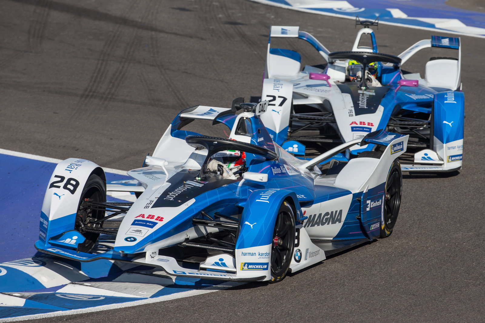 BMW clash hands Jerome d'Ambrosio Marrakesh Formula E victory