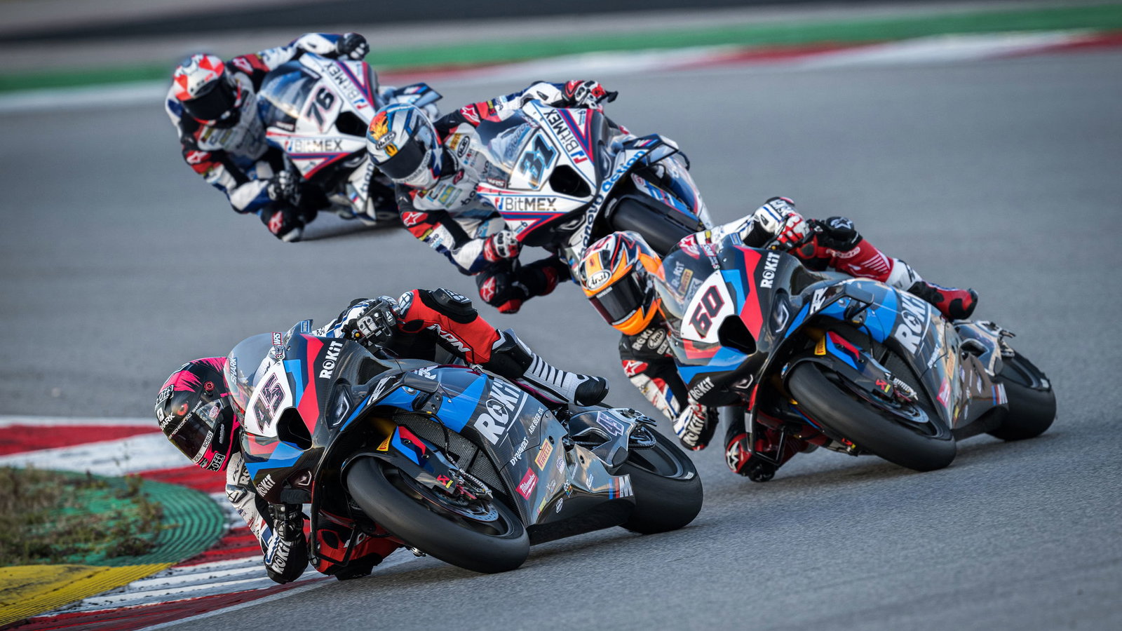 Scott Redding, Michael Van Der Mark, Garrett Gerloff, Loris Baz, BMW WorldSBK Portimao 2023