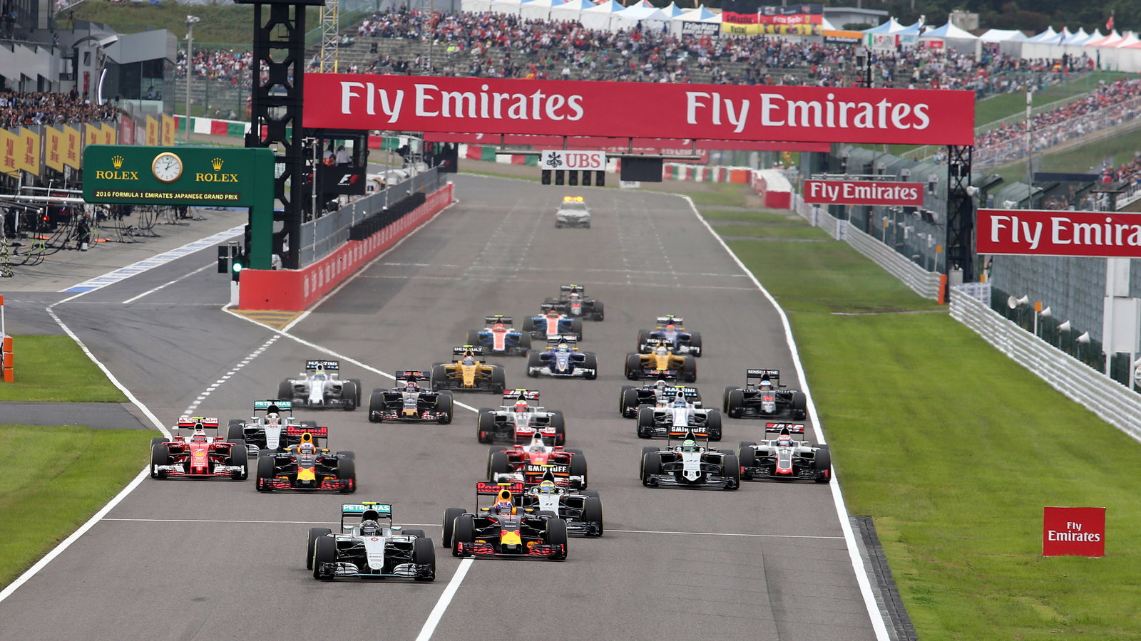 Japanese Grand Prix, race start, 2016