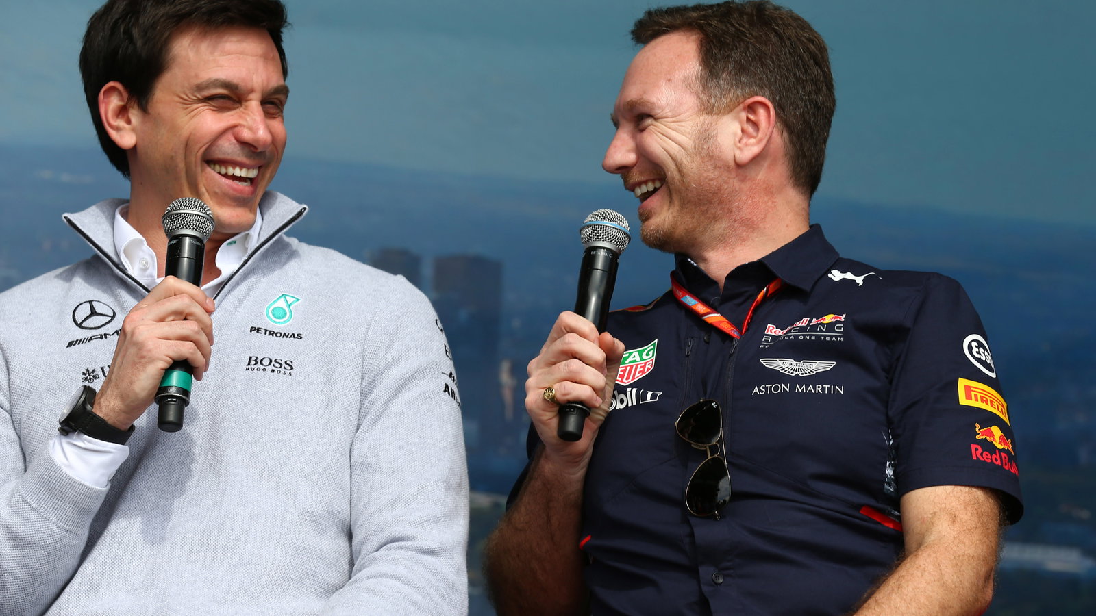Toto Wolff, Christian Horner, Mercedes, Red Bull,