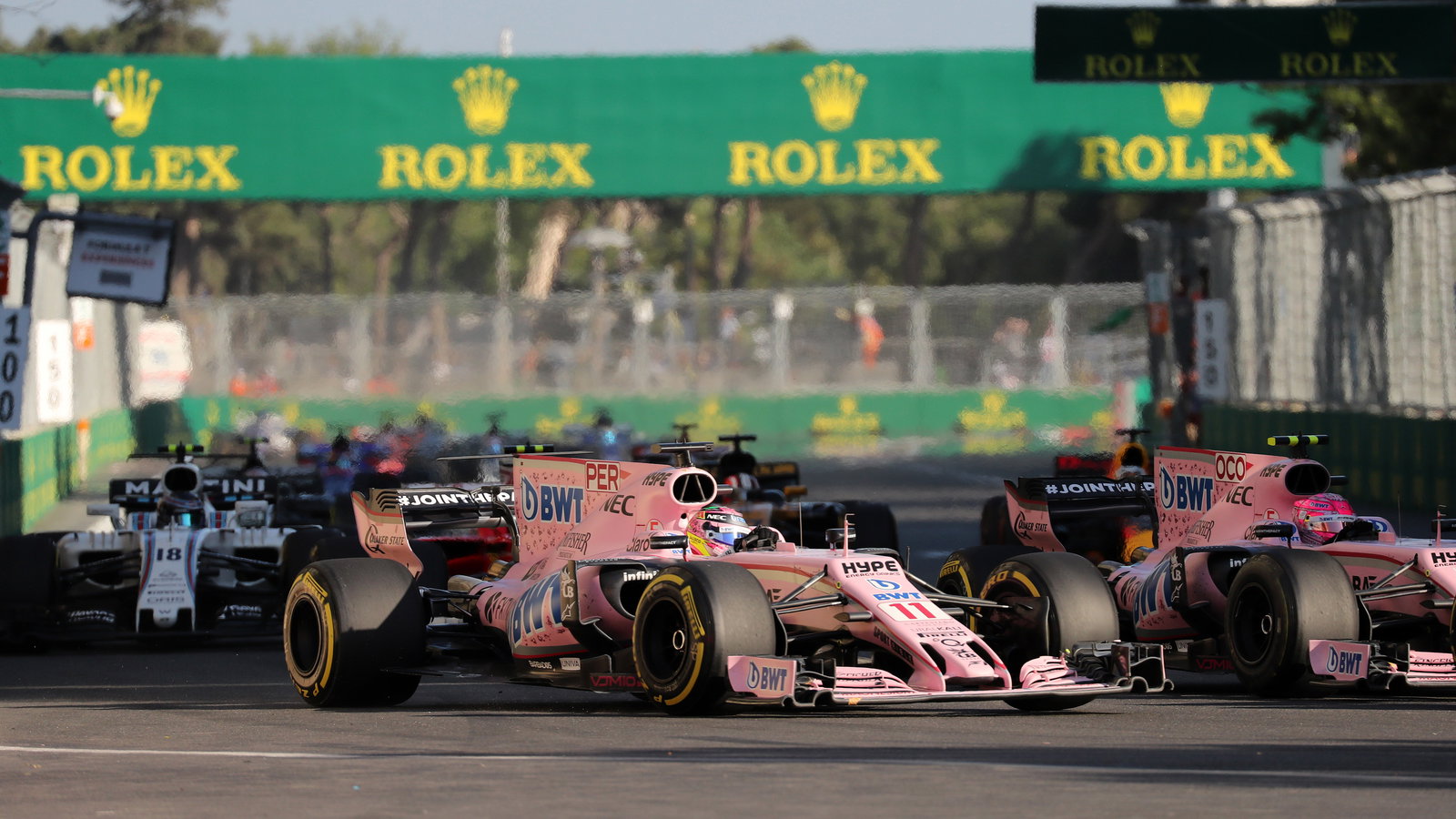 Sergio Perez, Esteban Ocon, Azerbaijan Grand Prix,