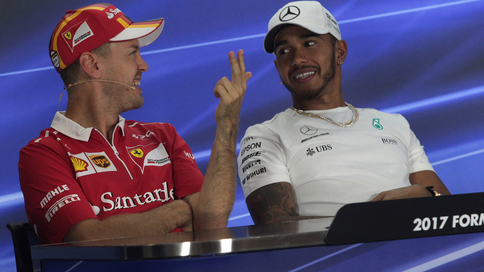 Lewis Hamilton, Sebastian Vettel,