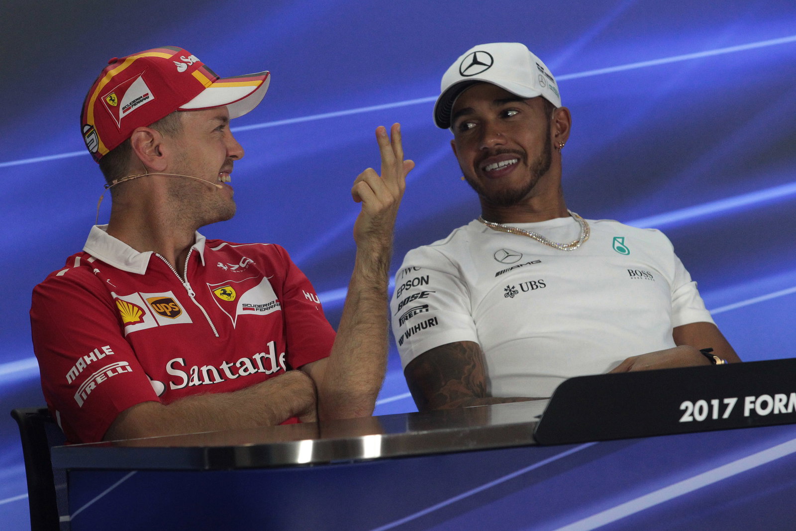Lewis Hamilton, Sebastian Vettel,