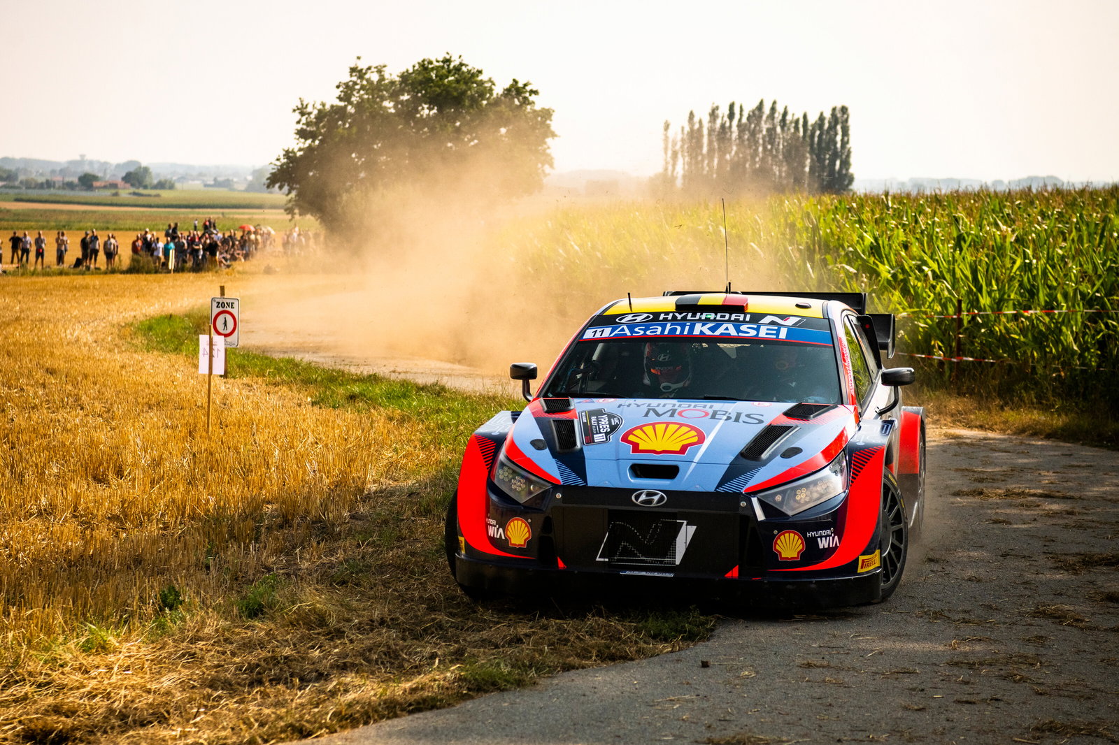 Tanak inherits Ypres Rally lead after team-mate Neuville crashes