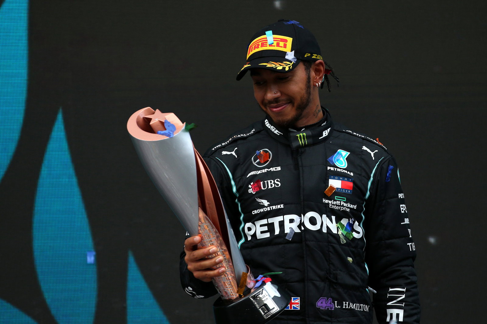 Hamilton wins thrilling wet Turkish GP to clinch seventh F1 title