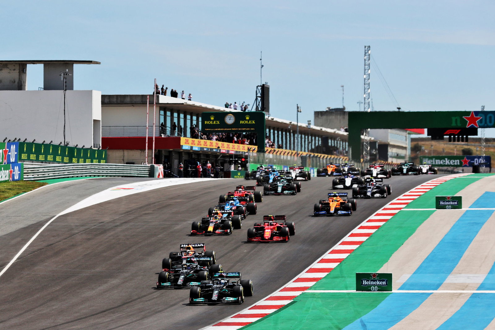 F1 2021 Portuguese Grand Prix - Full Starting Grid at Portimao