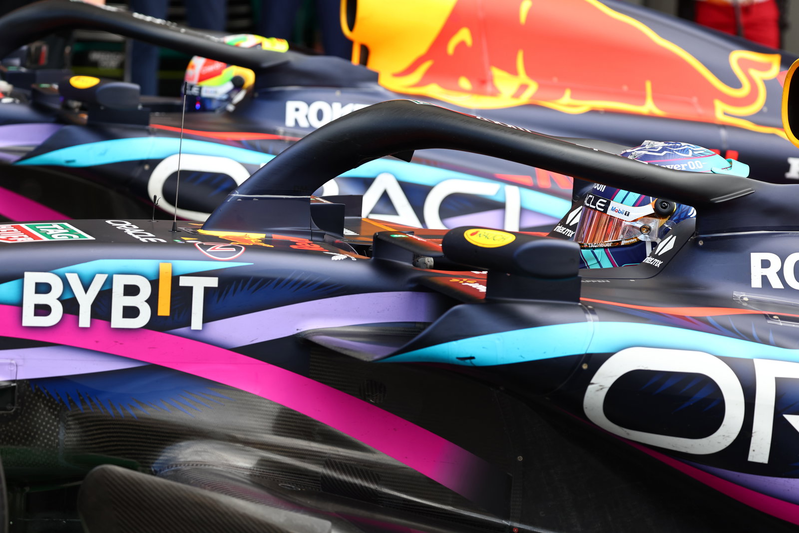 Max Verstappen and Sergio Perez appear surprised at George Russell’s P4 as cooldown room chat revealed from F1 Miami Grand Prix