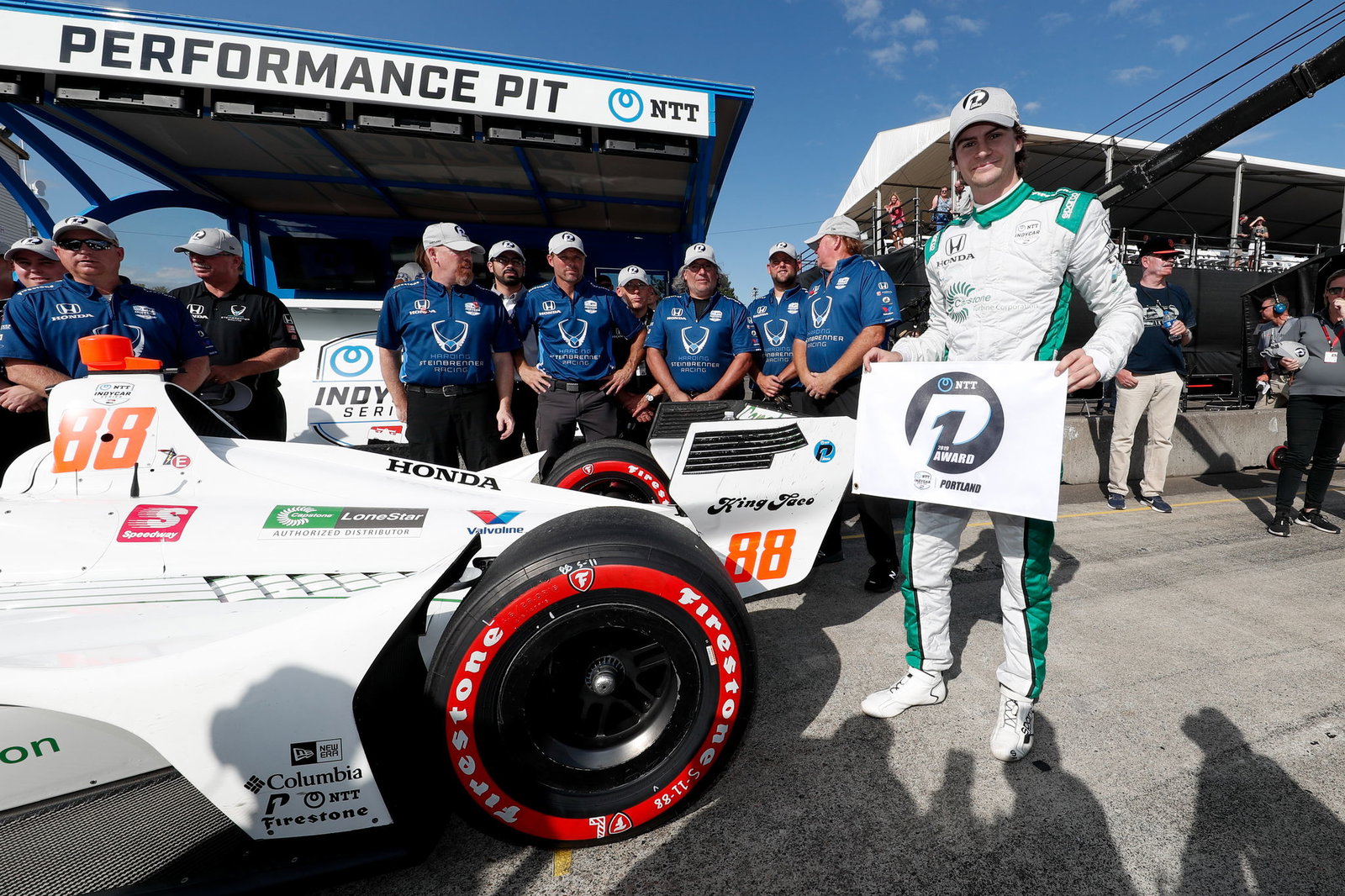 Colton Herta nips Will Power for Portland Pole