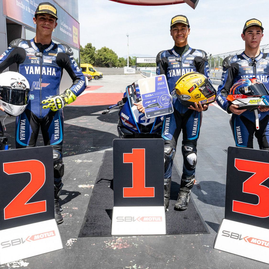 Aldi Mahendra, Pole-Sitter Yamaha R3 bLU cRU European Championship, Catalunya